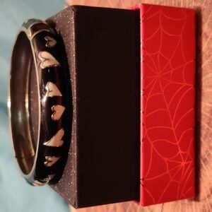 Betsey Johnson hinged heart bracelet